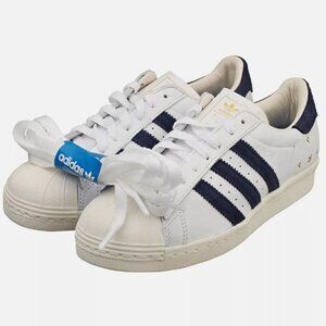 Adidas Pop Trading Co Superstar Herren White Navy Sneaker SIZE - 7.5M/8.5W